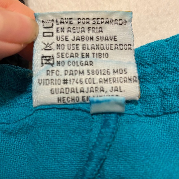 Turquoise Sleeveless Round Neck Maxi Dress - Picture 6 of 6